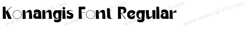 Konangis Font Regular字体转换